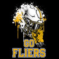 Clyde Fliers Rising Helmet Go Youth Performance Sprint T-Shirt