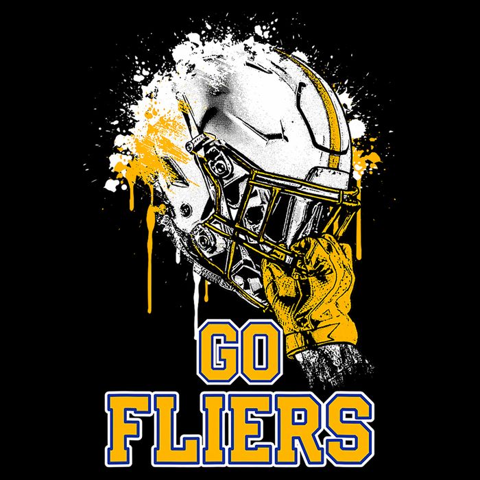 Clyde Fliers Rising Helmet Go Youth Performance Sprint T-Shirt