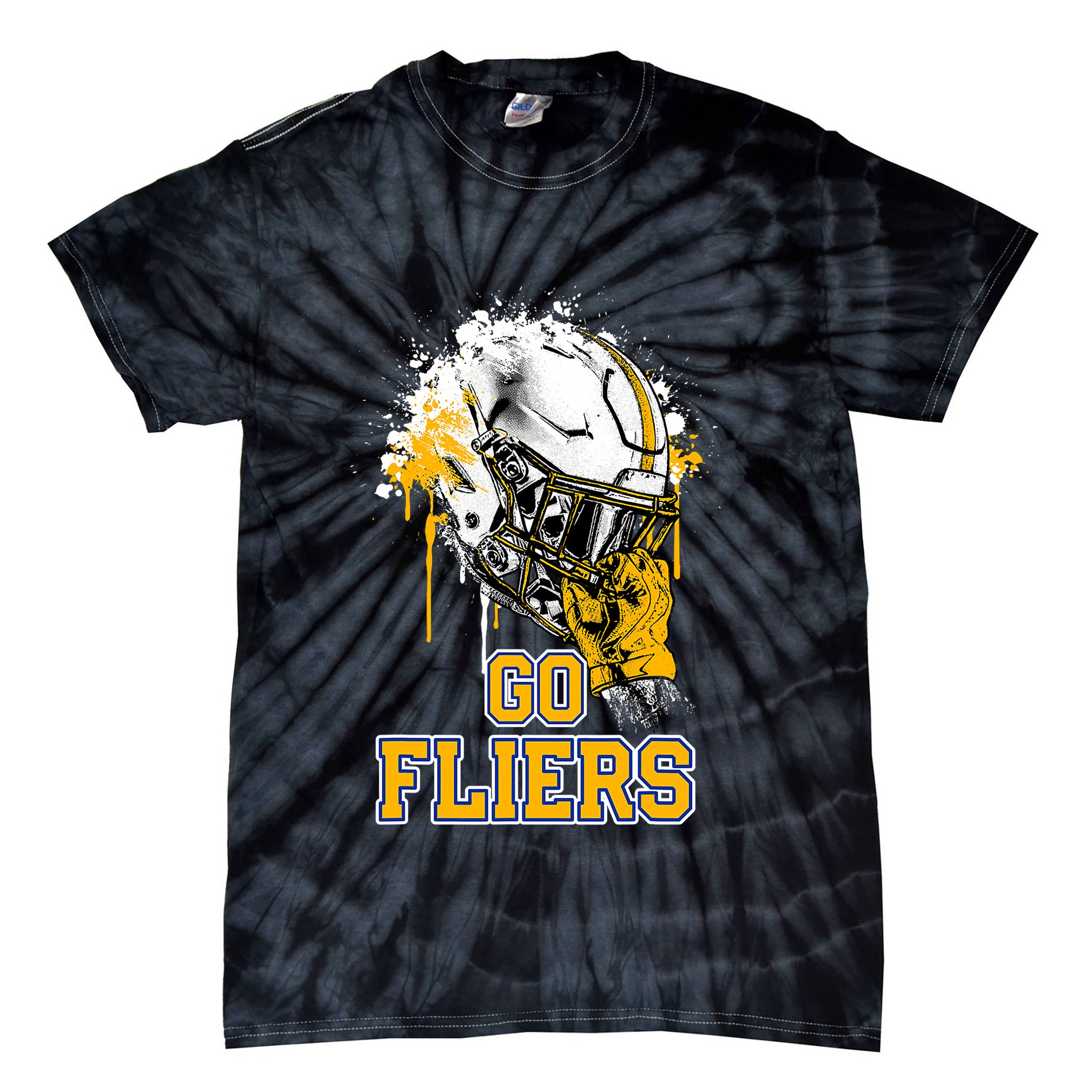 Clyde Fliers Rising Helmet Go Tie-Dye T-Shirt