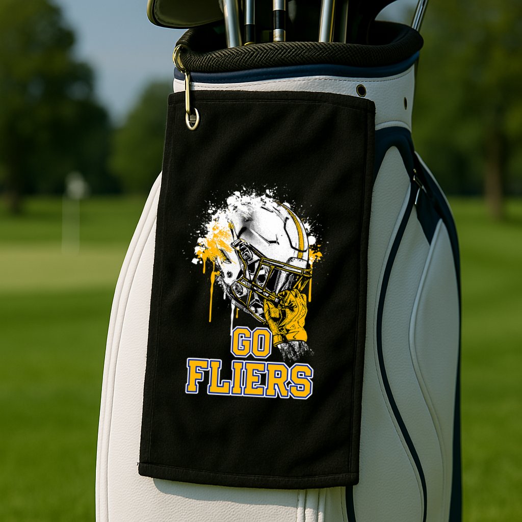 Clyde Fliers Rising Helmet Go Golf Towel