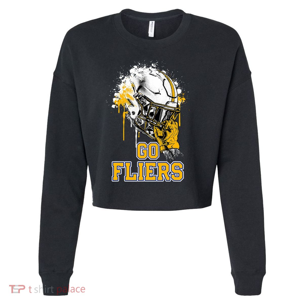 Clyde Fliers Rising Helmet Go Cropped Pullover Crew