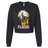 Clyde Fliers Rising Helmet Go Cropped Pullover Crew