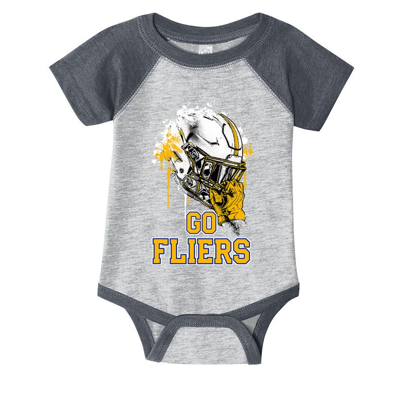 Clyde Fliers Rising Helmet Go Infant Baby Jersey Bodysuit