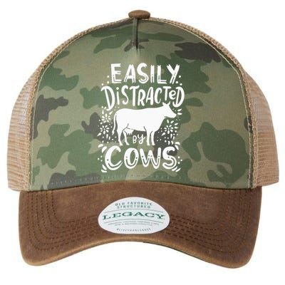 Cow Farmer Ranch Cow Lover Gift Cows Funny Legacy Tie Dye Trucker Hat