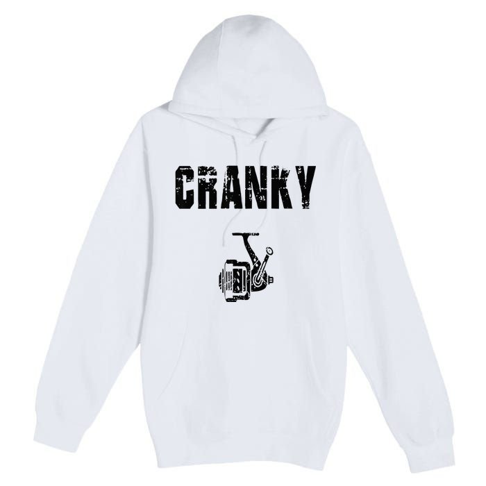 Cranky Fishing Reel Fishing Premium Pullover Hoodie