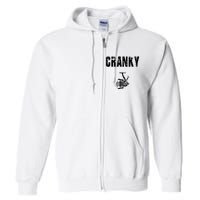 Cranky Fishing Reel Fishing Full Zip Hoodie