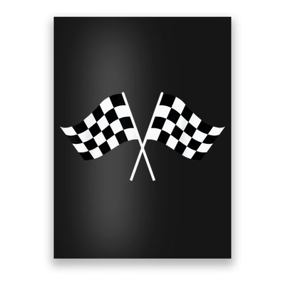 Checkered Flag Racing Poster