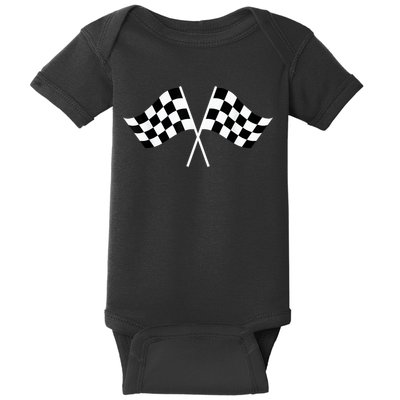 Checkered Flag Racing Baby Bodysuit