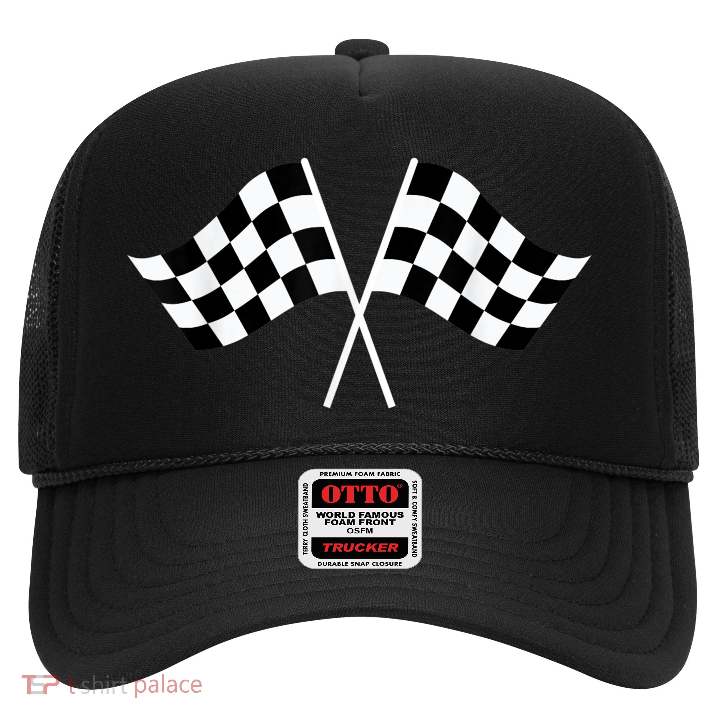 Checkered Flag Racing Trucker Hat