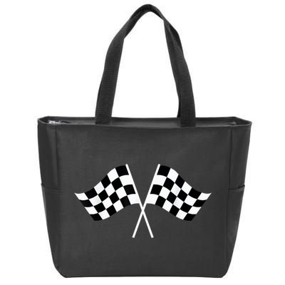 Checkered Flag Racing Zip Tote Bag