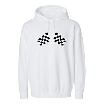 Checkered Flag Racing Garment-Dyed Fleece Hoodie