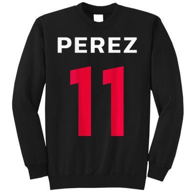 Checo Formula Racing Driver 11 Fan Team Hecho En Mexico Sweatshirt