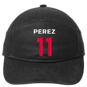 Checo Formula Racing Driver 11 Fan Team Hecho En Mexico 7-Panel Snapback Hat