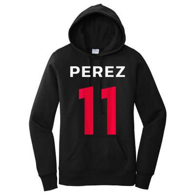 Checo Formula Racing Driver 11 Fan Team Hecho En Mexico Women's Pullover Hoodie