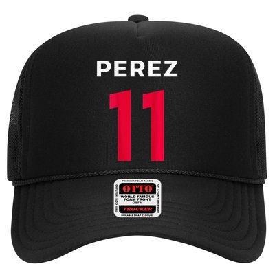 Checo Formula Racing Driver 11 Fan Team Hecho En Mexico Trucker Hat