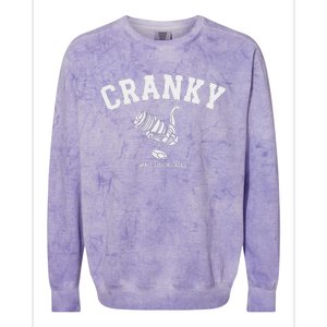 Cranky Fishing Reel Pun Humor Fishermen Hoilday Colorblast Crewneck Sweatshirt