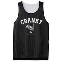 Cranky Fishing Reel Pun Humor Fishermen Hoilday Mesh Reversible Basketball Jersey Tank