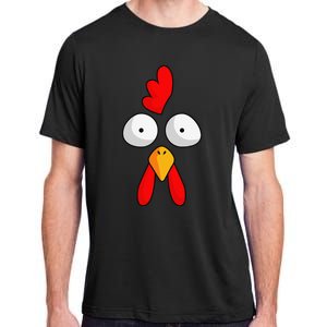 Chicken Face Rooster Halloween Costume Farm Poultry Adult ChromaSoft Performance T-Shirt