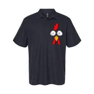 Chicken Face Rooster Halloween Costume Farm Poultry Softstyle Adult Sport Polo