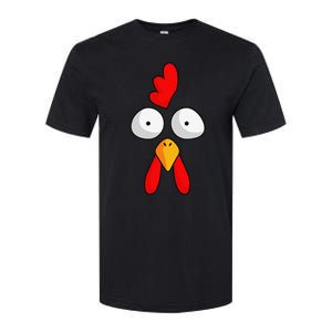 Chicken Face Rooster Halloween Costume Farm Poultry Softstyle CVC T-Shirt