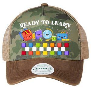 Cute Funny Ready To Learn Back To School Legacy Tie Dye Trucker Hat