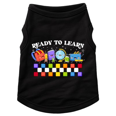 Cute Funny Ready To Learn Back To School Doggie Tank