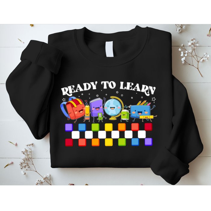 Cute Funny Ready To Learn Back To School Sweatshirt