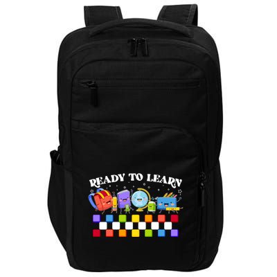 Cute Funny Ready To Learn Back To School Impact Tech Backpack
