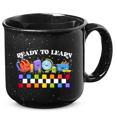 Cute Funny Ready To Learn Back To School 15oz Campfire Ceramic Mug