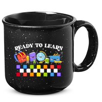 Cute Funny Ready To Learn Back To School 15oz Campfire Ceramic Mug