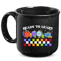 Cute Funny Ready To Learn Back To School 15oz Campfire Ceramic Mug