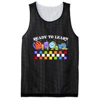 Cute Funny Ready To Learn Back To School Mesh Reversible Basketball Jersey Tank