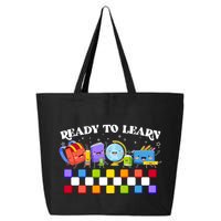 Cute Funny Ready To Learn Back To School 25L Jumbo Tote
