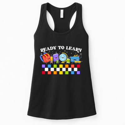 Cute Funny Ready To Learn Back To School Womens Tank Top