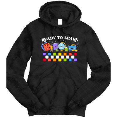 Cute Funny Ready To Learn Back To School Tie Dye Hoodie