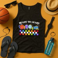 Cute Funny Ready To Learn Back To School Tank Top