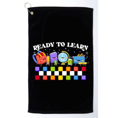 Cute Funny Ready To Learn Back To School Golf Towel