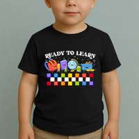 Cute Funny Ready To Learn Back To School Toddler T-Shirt