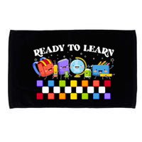 Cute Funny Ready To Learn Back To School Microfiber Hand Towel