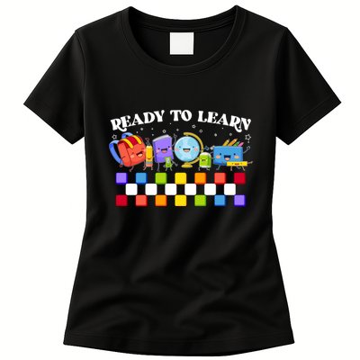 Cute Funny Ready To Learn Back To School Womens T-Shirt