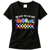 Cute Funny Ready To Learn Back To School Womens T-Shirt