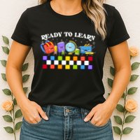 Cute Funny Ready To Learn Back To School Womens T-Shirt
