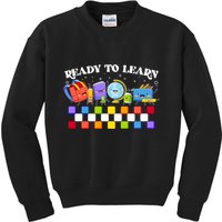 Cute Funny Ready To Learn Back To School Kids Sweatshirt