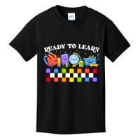 Cute Funny Ready To Learn Back To School Kids T-Shirt
