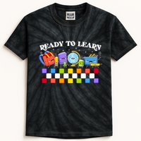 Cute Funny Ready To Learn Back To School Kids Tie-Dye T-Shirt