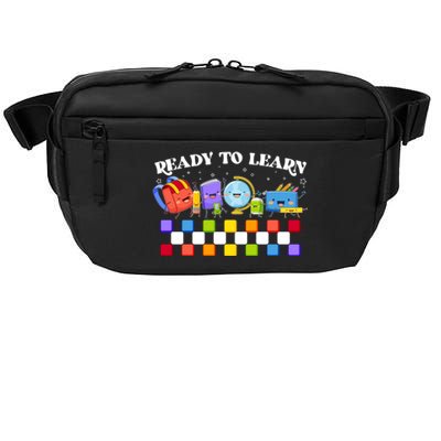 Cute Funny Ready To Learn Back To School Crossbody Pack