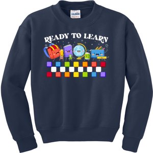 Cute Funny Ready To Learn Back To School Kids Sweatshirt