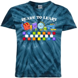 Cute Funny Ready To Learn Back To School Kids Tie-Dye T-Shirt