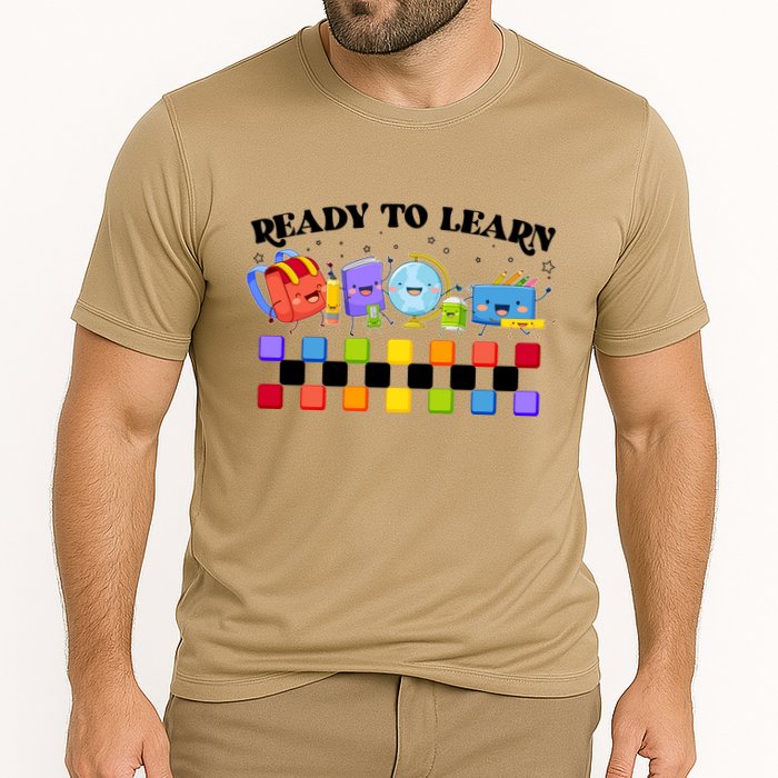 Cute Funny Ready To Learn Back To School Performance Shirt
