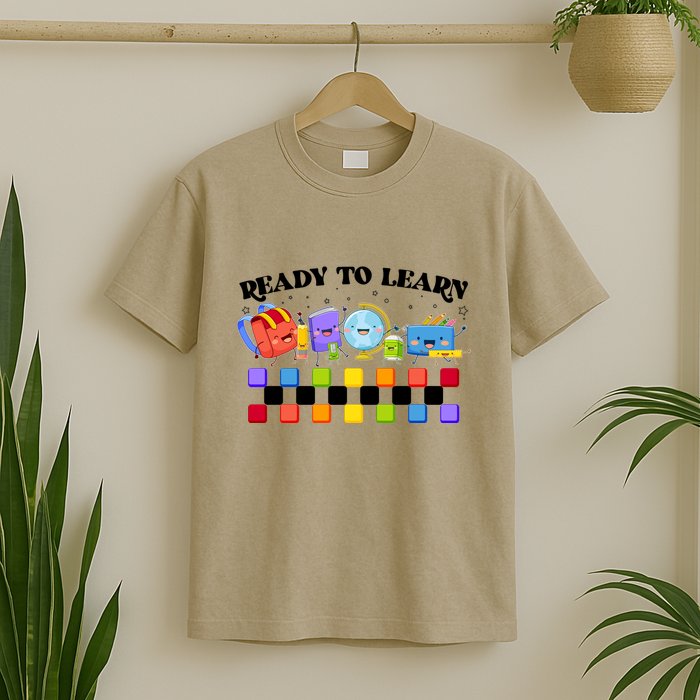 Cute Funny Ready To Learn Back To School T-Shirt